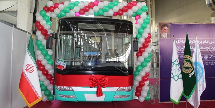 رونمایی از اتوبوس برقی تولید داخل در تهران